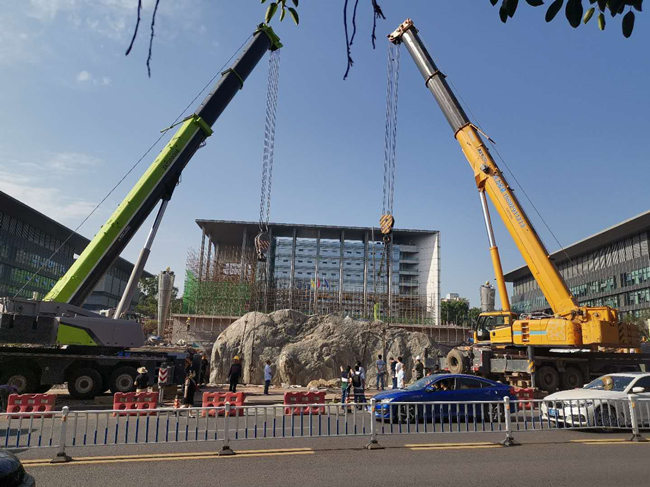 淮安风景石吊装搬运